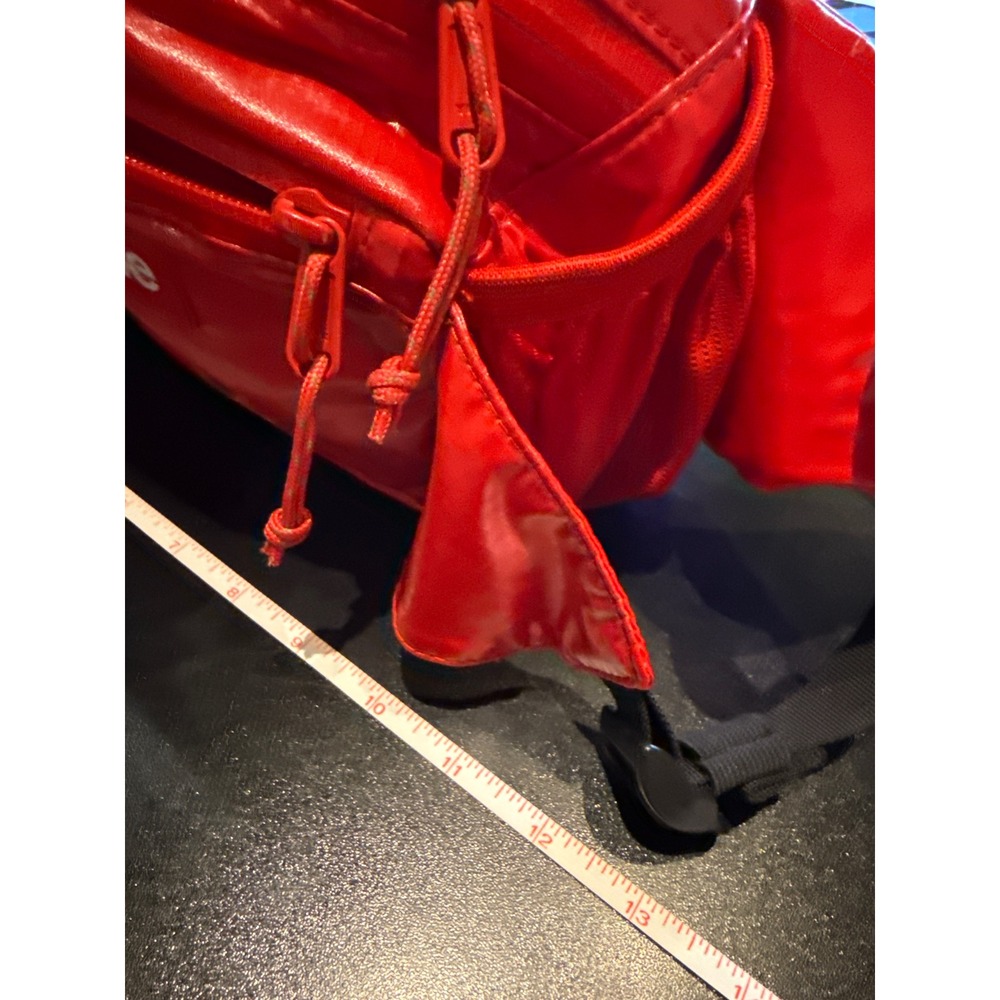 Supreme FW17 Waist Bag Red Ripstop Nylon Box Logo Fanny Pack Hip Bag Streetwear - Picture 5 of 5